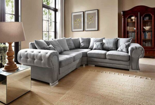 Grey Corner Sofas with 5 headrests Clerance outlet - Image 6