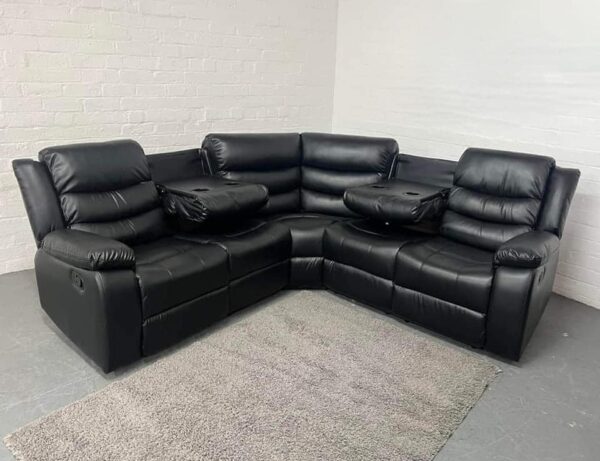 CLEARANCE SALE! Recliner Sofas for Sale - Cup Holders & Footrest - Image 2