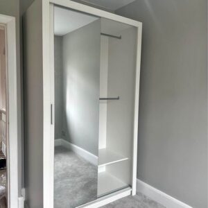 Compact sliding door wardrobes for small bedrooms