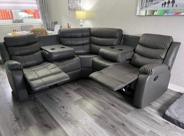 CLEARANCE SALE! Recliner Sofas for Sale - Cup Holders & Footrest - Image 5