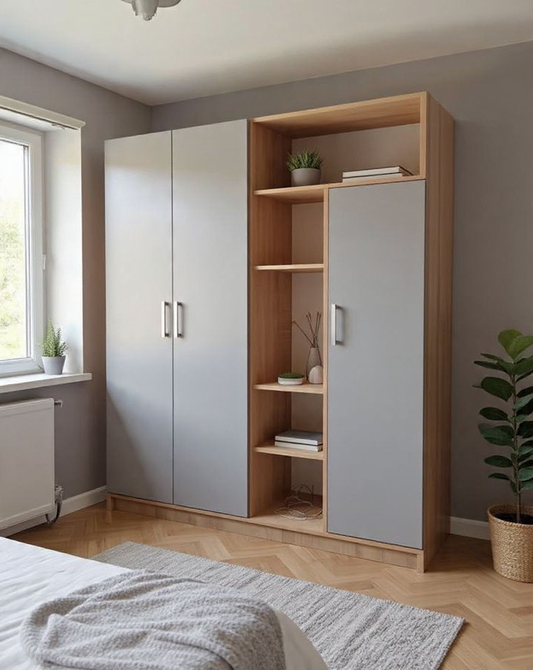 Grey & Oak wardrobes
