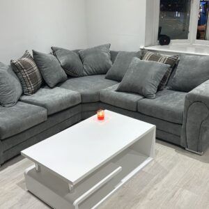 Grey Corner Sofas with 5 headrests Clerance outlet
