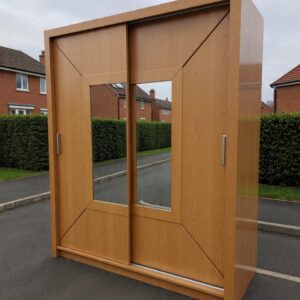 Free Standing Wardrobe – Clearance outlet Sliding Wardrobe with Mirror